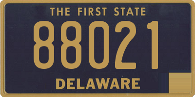 DE license plate 88021