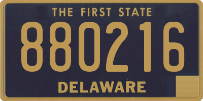 DE license plate 880216