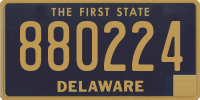 DE license plate 880224