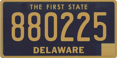 DE license plate 880225