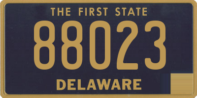 DE license plate 88023