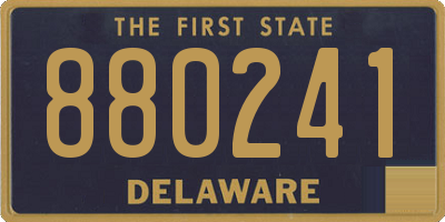 DE license plate 880241