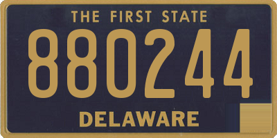 DE license plate 880244