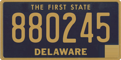 DE license plate 880245
