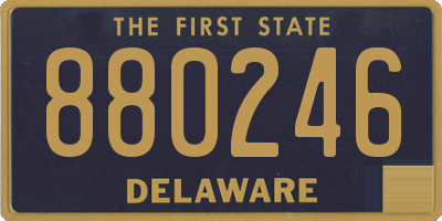 DE license plate 880246