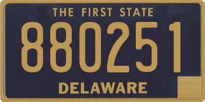 DE license plate 880251