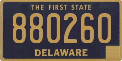 DE license plate 880260