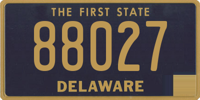 DE license plate 88027