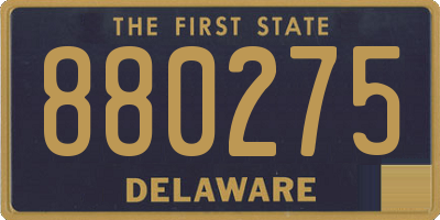 DE license plate 880275