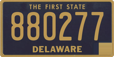 DE license plate 880277