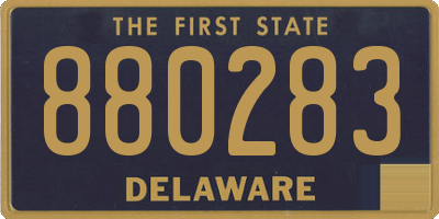 DE license plate 880283
