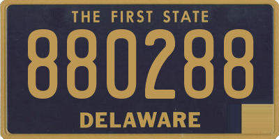 DE license plate 880288