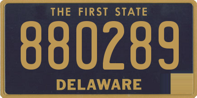 DE license plate 880289