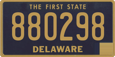 DE license plate 880298