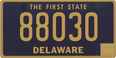 DE license plate 88030