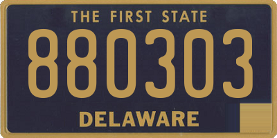 DE license plate 880303