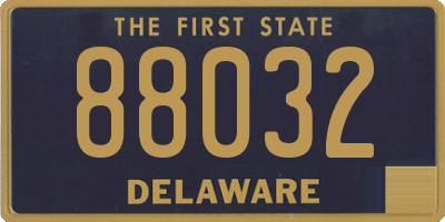 DE license plate 88032
