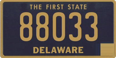 DE license plate 88033