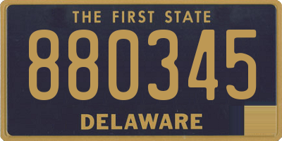 DE license plate 880345