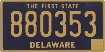 DE license plate 880353