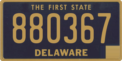 DE license plate 880367