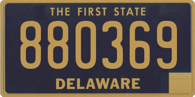 DE license plate 880369