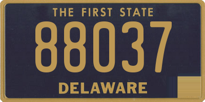 DE license plate 88037