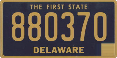 DE license plate 880370