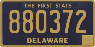 DE license plate 880372
