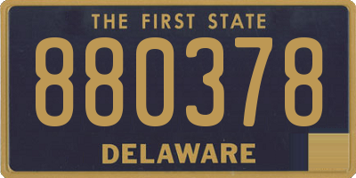 DE license plate 880378