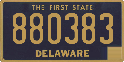 DE license plate 880383