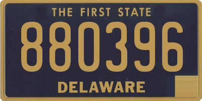 DE license plate 880396