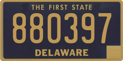 DE license plate 880397