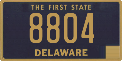 DE license plate 8804