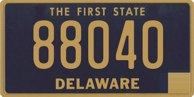 DE license plate 88040