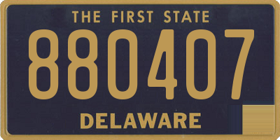 DE license plate 880407