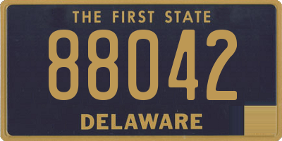 DE license plate 88042