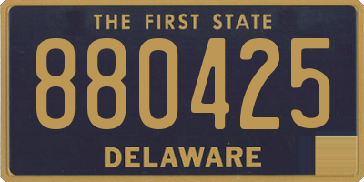 DE license plate 880425