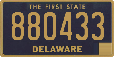 DE license plate 880433