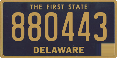 DE license plate 880443
