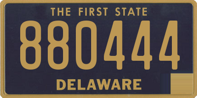 DE license plate 880444