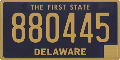 DE license plate 880445