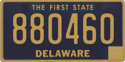 DE license plate 880460
