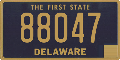 DE license plate 88047