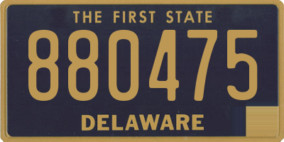 DE license plate 880475