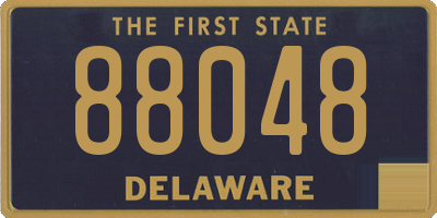 DE license plate 88048