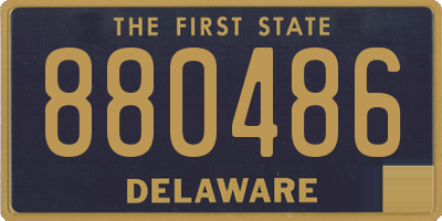 DE license plate 880486