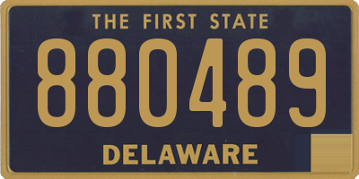 DE license plate 880489