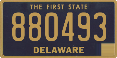 DE license plate 880493