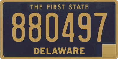 DE license plate 880497